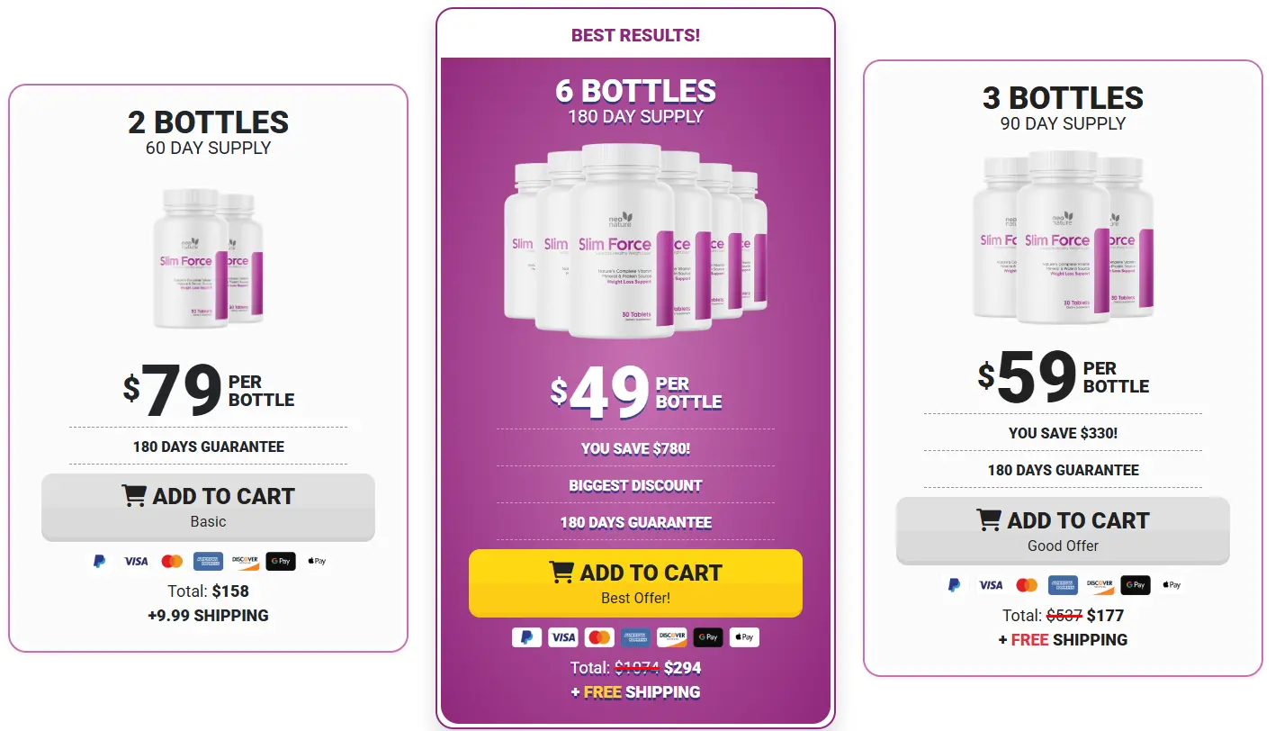 Slim Force Price Offer